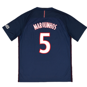 PSG 2016-17 Home Shirt (M) (Good) (Marquinhos 5)_1