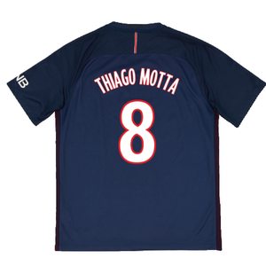 PSG 2016-17 Home Shirt (L) (Excellent) (Thiago Motta 8)_1