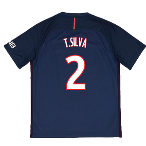 PSG 2016-17 Home Shirt (L) (Excellent) (T.Silva 2)_1