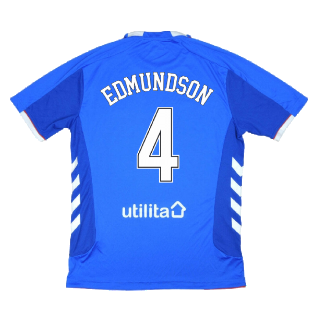Rangers 2018-19 Home Shirt ((Excellent) L) (Edmundson 4)_2