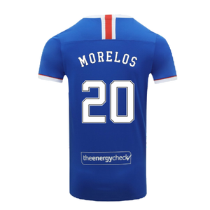 Rangers 2020-21 Home Shirt (S) (MORELOS 20) (Excellent)_1