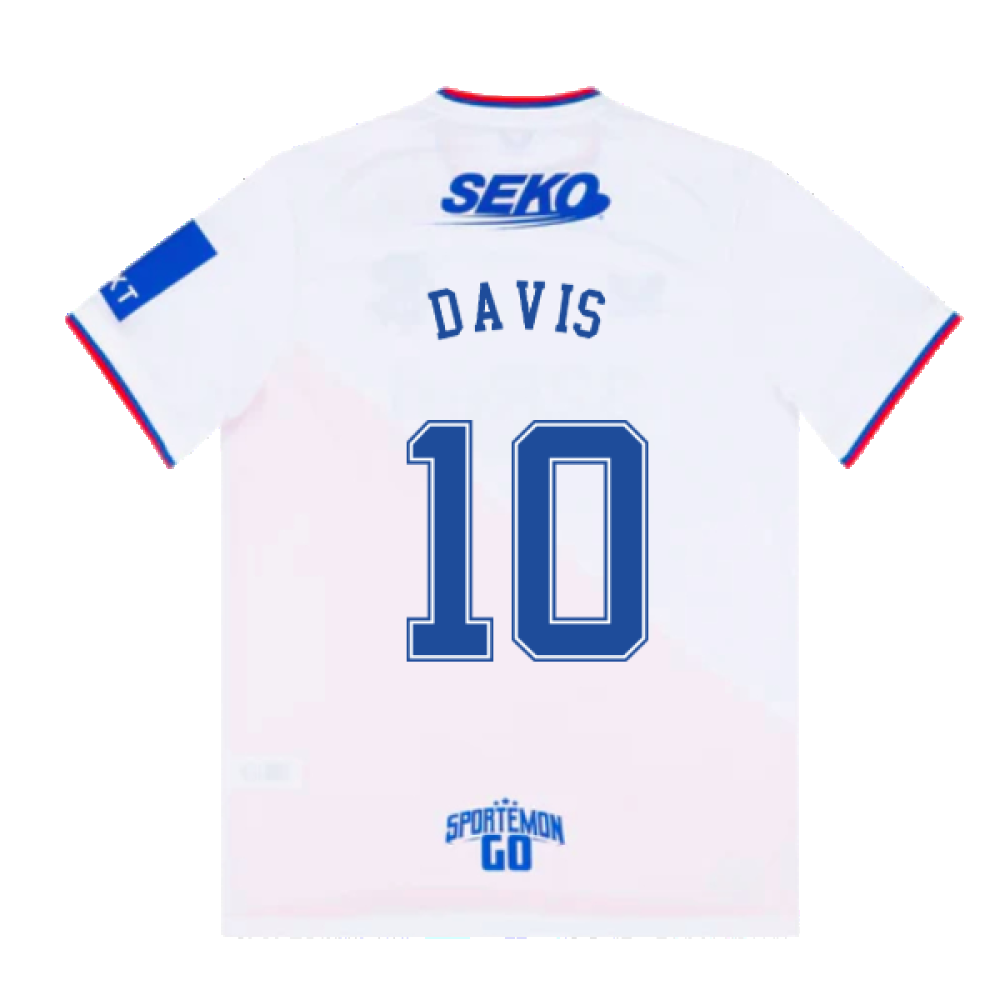 Rangers 2022-23 Away Shirt (L) (DAVIS 10) (Mint)_1