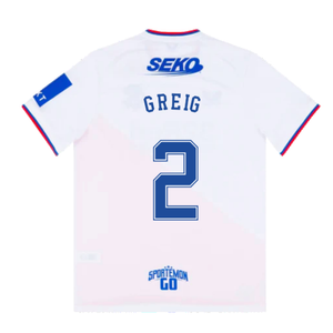 Rangers 2022-23 Away Shirt (M) (GREIG 2) (Mint)_1