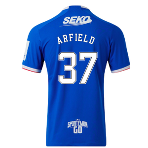 Rangers 2022-23 Home Shirt (M) (Mint) (ARFIELD 37)_1