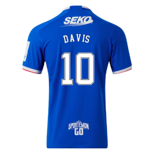 Rangers 2022-23 Home Shirt (XL) (Mint) (DAVIS 10)_1