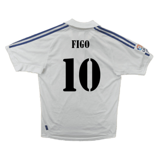 Real Madrid 2001-02 Home Shirt (Very Good) (Figo 10)_1