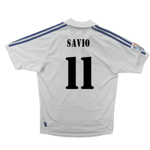 Real Madrid 2001-02 Home Shirt (Very Good) (Savio 11)_1