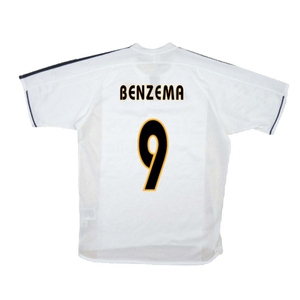 Real Madrid 2003-04 Home Shirt (M) (Good) (Benzema 9)_1