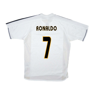 Real Madrid 2003-04 Home Shirt (S) (Good) (Ronaldo 7)_1