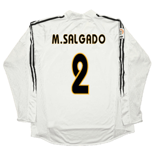 Real Madrid 2004-05 Long Sleeve Home Shirt (M) (Excellent) (M.Salgado 2)_1