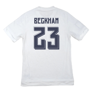 Real Madrid 2015-16 Home Shirt (M) (Beckham 23) (Good)_1