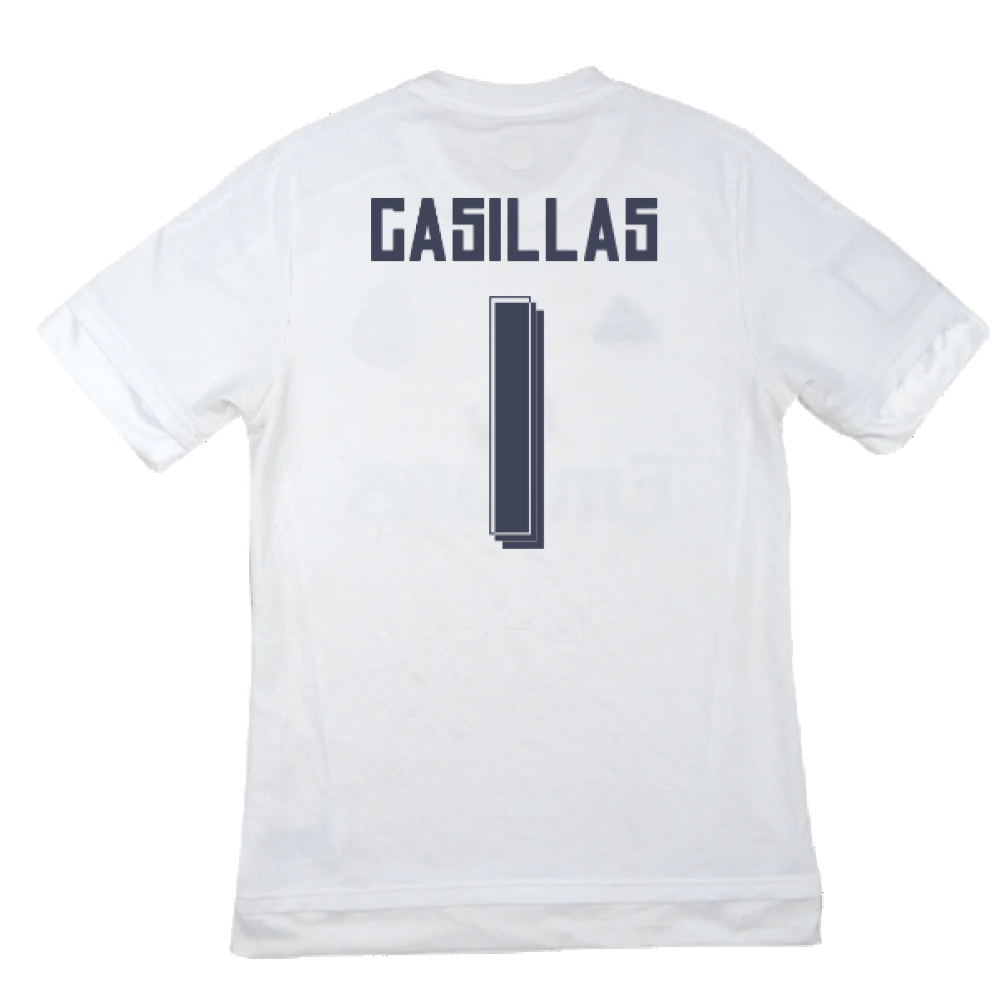 Real Madrid 2015-16 Home Shirt (M) (Casillas 1) (Excellent)_1