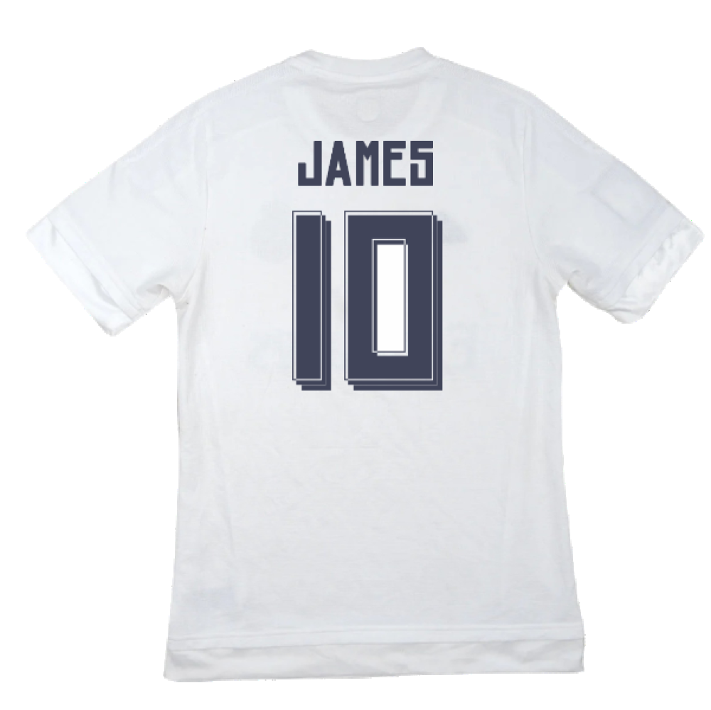 Real Madrid 2015-16 Home Shirt (M) (James 10) (Excellent)_1