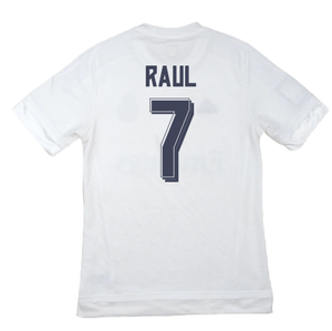 Real Madrid 2015-16 Home Shirt (M) (Raul 7) (Good)_1