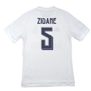 Real Madrid 2015-16 Home Shirt (M) (Zidane 5) (Good)_1