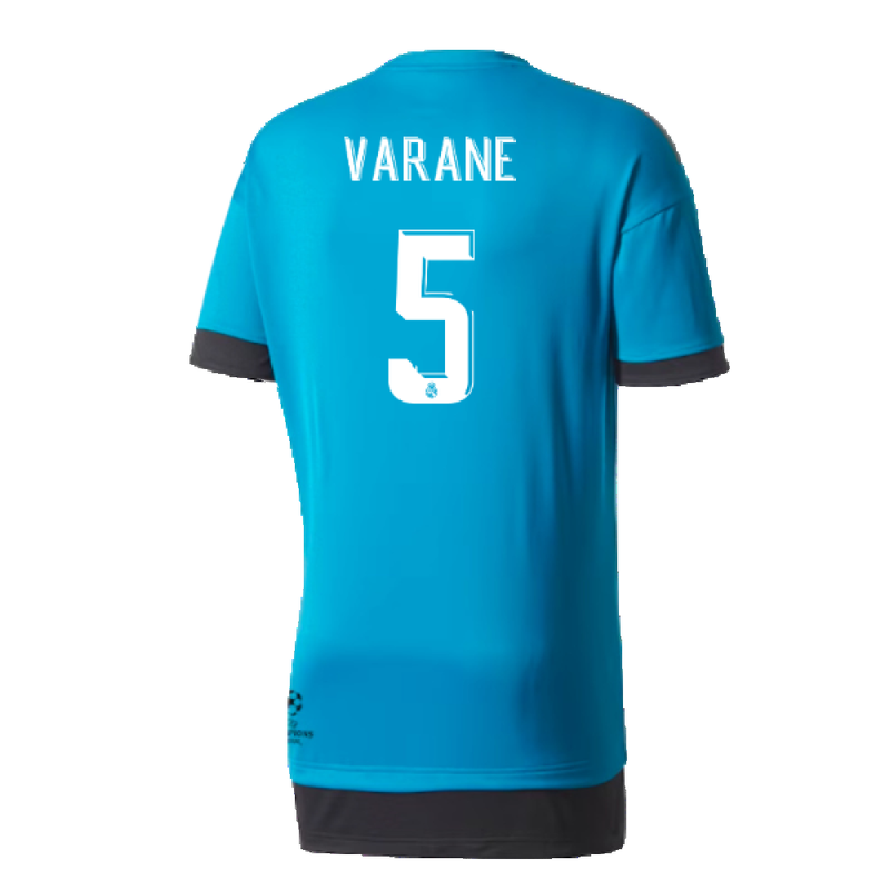 Real Madrid 2017-18 Adidas Champions League Training Shirt (2XL) (Varane 5) (Excellent)_1