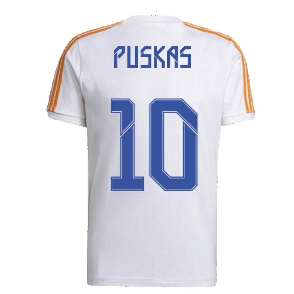 Real Madrid 2021-2022 3S Tee (White) (PUSKAS 10)_2