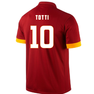 Roma 2014-15 Home Shirt (L) (Excellent) (Totti 10)_1