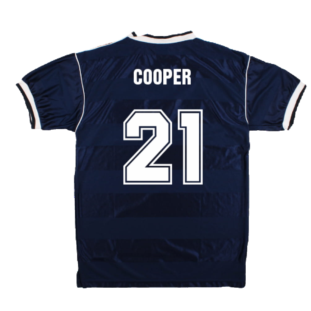 Scotland 1986-88 Score Draw Retro Home Shirt (M) (Cooper 21) (Excellent)_1