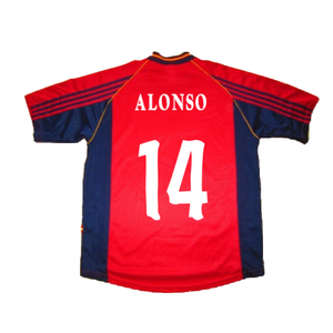 Spain 1998-99 Home Shirt (XL) (Excellent) (ALONSO 14)_1