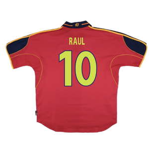 Spain 2000-01 Home Shirt (Mint) (Raul 10)_1