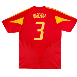 Spain 2004-2006 Home Shirt (L) (Very Good) (Marchena 3)_1