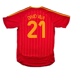 Spain 2005-07 Home (Excellent) (David Villa 21)_1