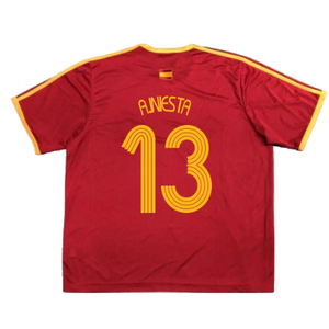 Spain 2006-07 Basic Home Shirt (S) (Excellent) (A.Iniesta 13)_1