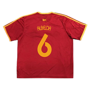 Spain 2006-07 Basic Home Shirt (L) (Very Good) (Albelda 6)_1