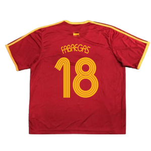 Spain 2006-07 Basic Home Shirt (S) (Excellent) (Fabregas 18)_1