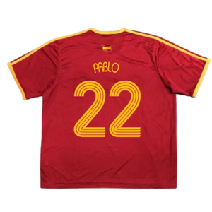 Spain 2006-07 Basic Home Shirt (S) (Excellent) (Pablo 22)_1