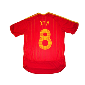 Spain 2006-08 Home Shirt (S) (Excellent) (Xavi 8)_1