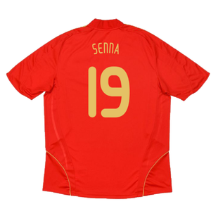 Spain 2008-2009 Home Shirt (Excellent) (Senna 19)_1