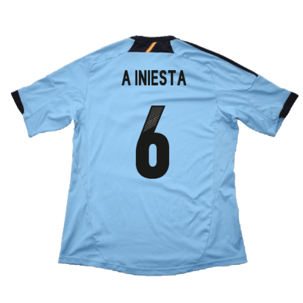 Spain 2012-13 Away Shirt (L) (Excellent) (A Iniesta 6)_1