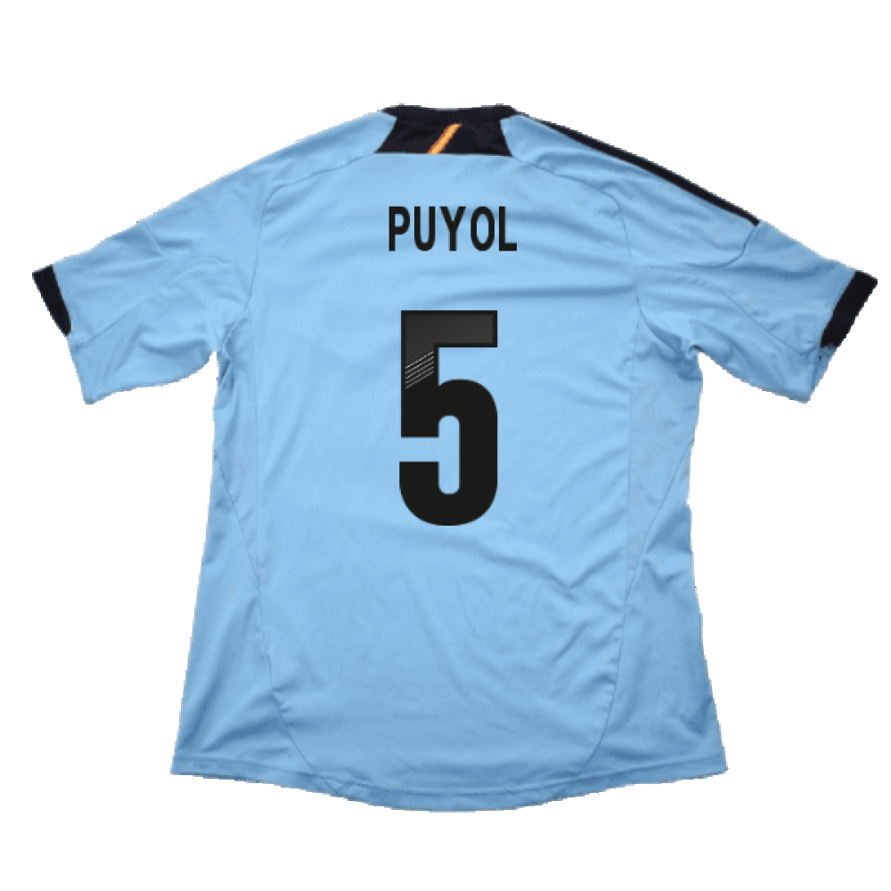 Spain 2012-13 Away Shirt (L) (Excellent) (Puyol 5)_1