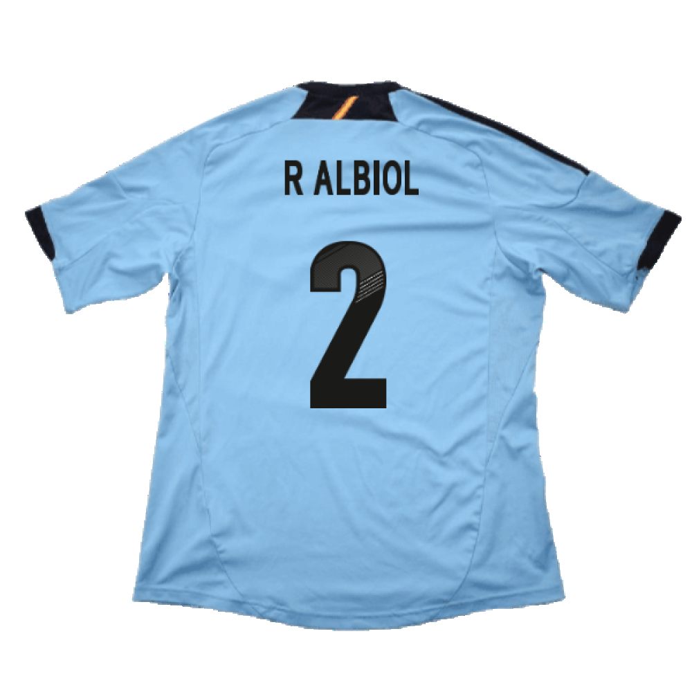 Spain 2012-13 Away Shirt (XLB) (Very Good) (R Albiol 2)_1