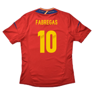 Spain 2012-13 Home Shirt (S) (Excellent) (Fabregas 10)_1