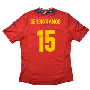 Spain 2012-13 Home Shirt (S) (Good) (Sergio Ramos 15)_1