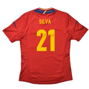 Spain 2012-13 Home Shirt (S) (Excellent) (Silva 21)_1