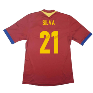 Spain 2013-14 Home Shirt (L) (Fair) (Silva 21)_1