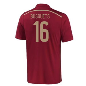 Spain 2015-16 Home Shirt (2-3y) (Mint) (Busquets 16)_1