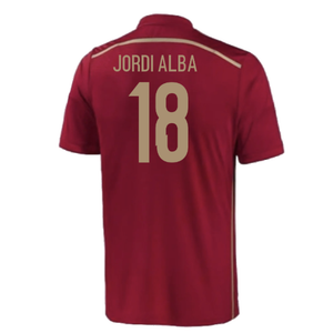 Spain 2015-16 Home Shirt (2-3y) (Mint) (Jordi Alba 18)_1