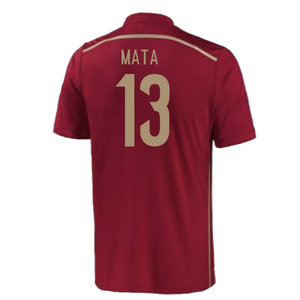 Spain 2015-16 Home Shirt (Excellent) (Mata 13)_1