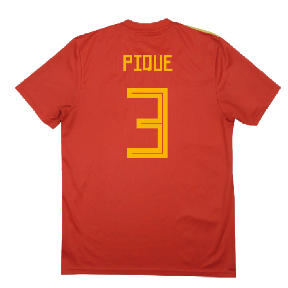 Spain 2018-20 Home Shirt (2XL) (Pique 3) (Good)_1