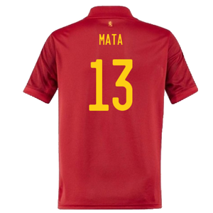 Spain 2020-21 Home Shirt (S) (Good) (MATA 13)_1