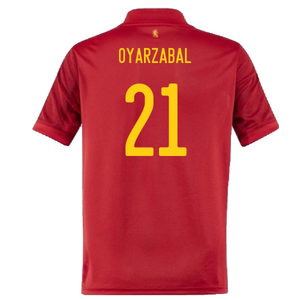 Spain 2020-21 Home Shirt (S) (Good) (OYARZABAL 21)_1