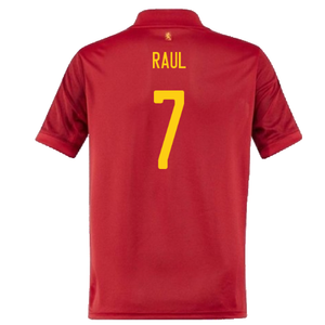 Spain 2020-21 Home Shirt (S) (Good) (RAUL 7)_1