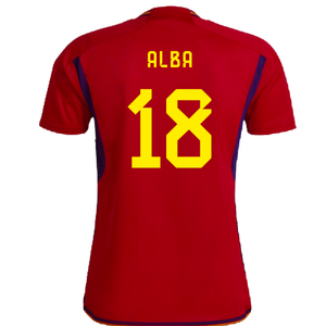 Spain 2022-23 Home Shirt (Womens XL-) (Alba 18) (Mint)_1