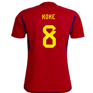 Spain 2022-23 Home Shirt (Womens XL-) (Koke 8) (Mint)_1