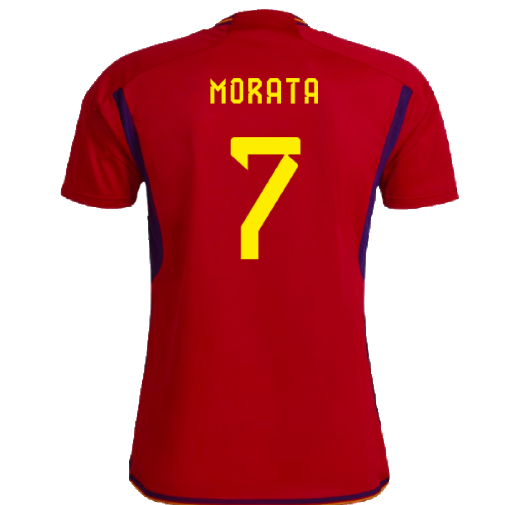 Spain 2022-23 Home Shirt (Womens XL-) (Morata 7) (Mint)_1